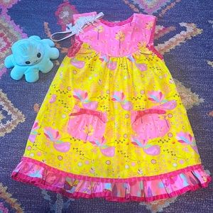 Jelly the Pug Easter Dress 🐣 size-7 🐥 👧🏼